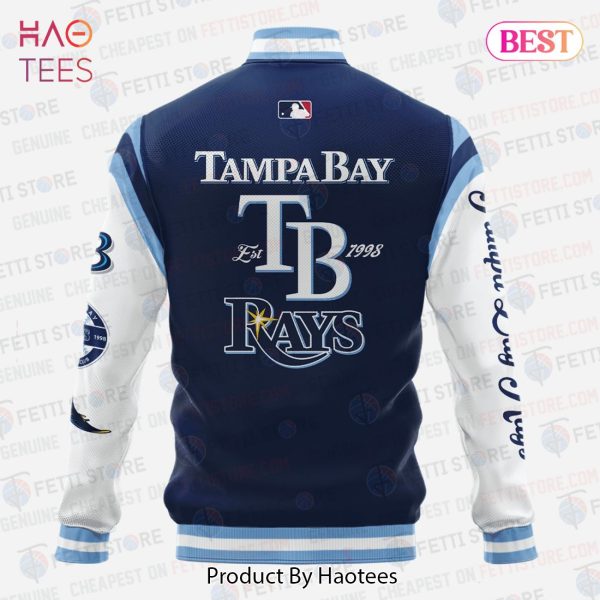 NEW Tampa Bay Rays Major League Baseball AOP Varsity Jacket