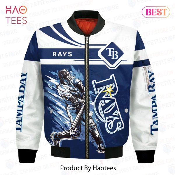 NEW Tampa Bay Rays Pattern MLB 3D Bomber Jacket