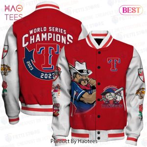 NEW Texas Rangers Maijor Baseball League AOP Varsity Jacket
