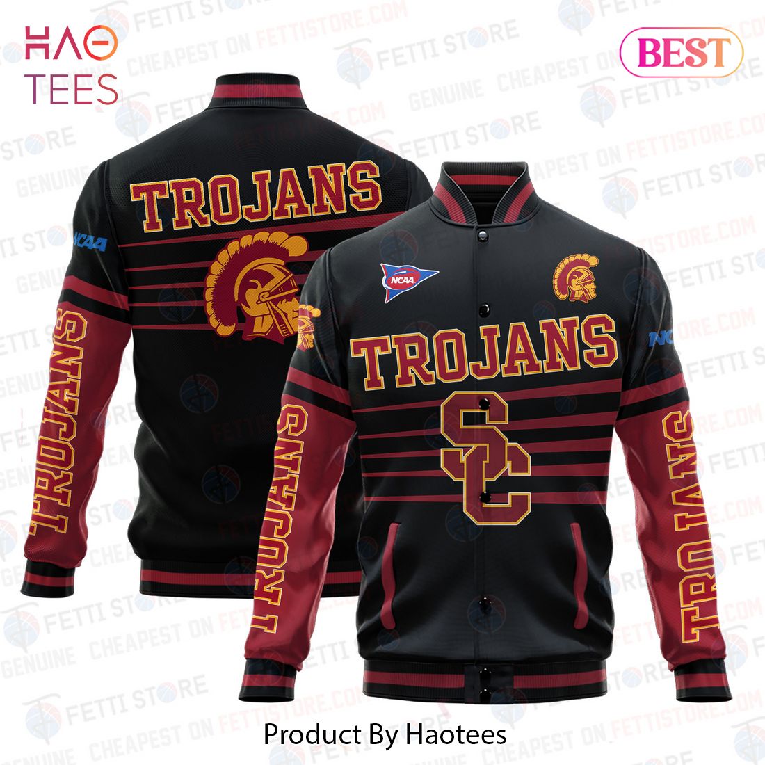 NEW USC Trojans NCAA AOP Varsity Jacket