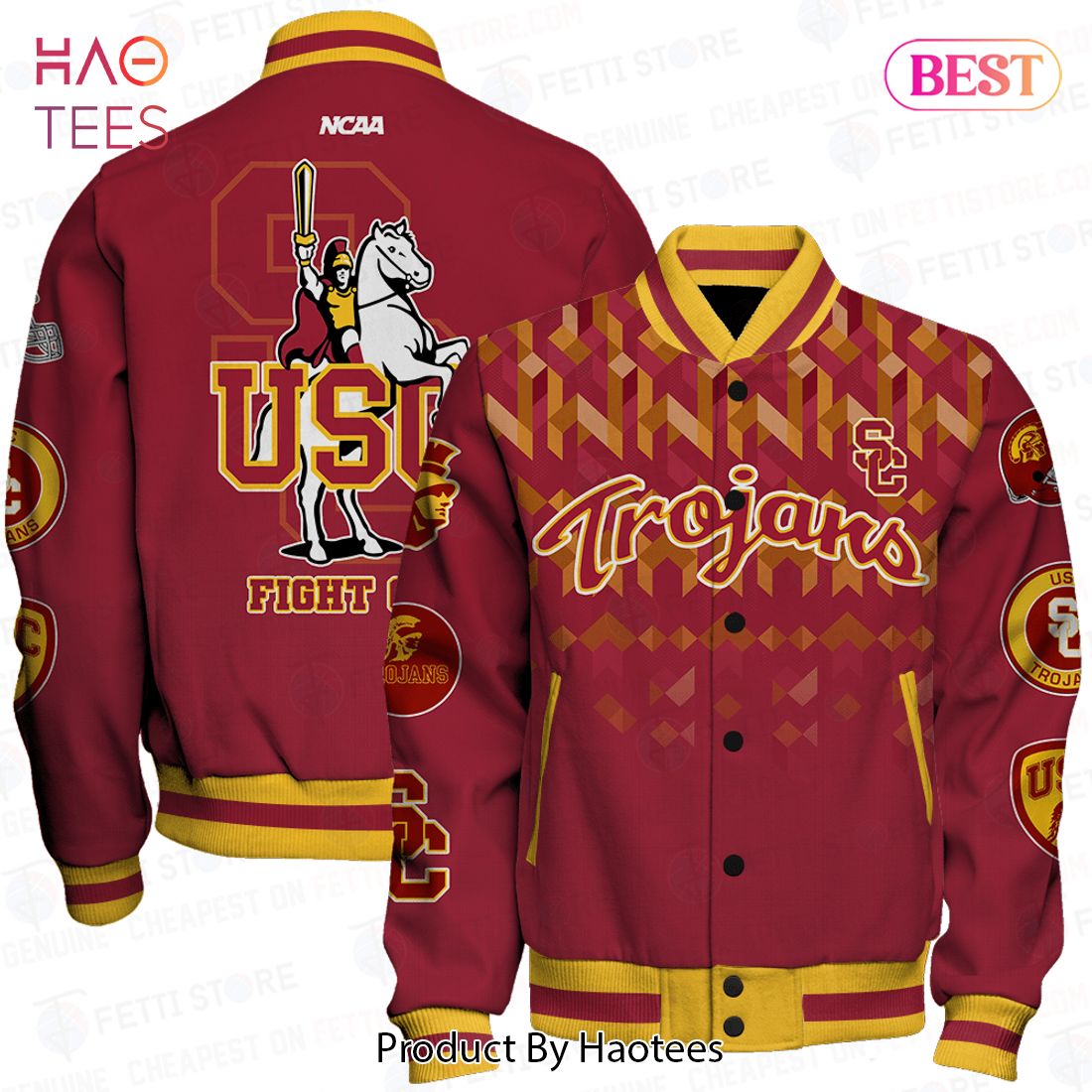 NEW USC Trojans NCAA Division Football Varsity Jacket