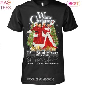 NEW White Christmas 70th Anniversary 1954-2023 Thank You For The Memories Unisex T-Shirt