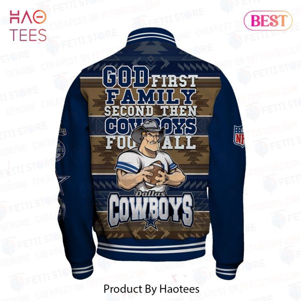 PREMIUM Dallas Cowboys NFL Nation Pattern Varsity Jacket