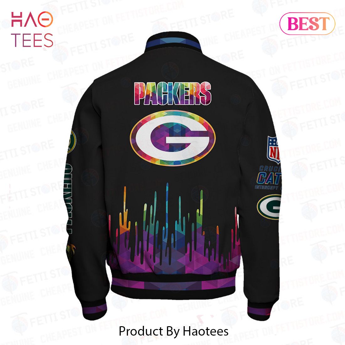 PREMIUM Green Bay Packers National Football League AOP Varsity Jacket PREMIUM Green Bay Packers National Football League AOP Varsity Jacket