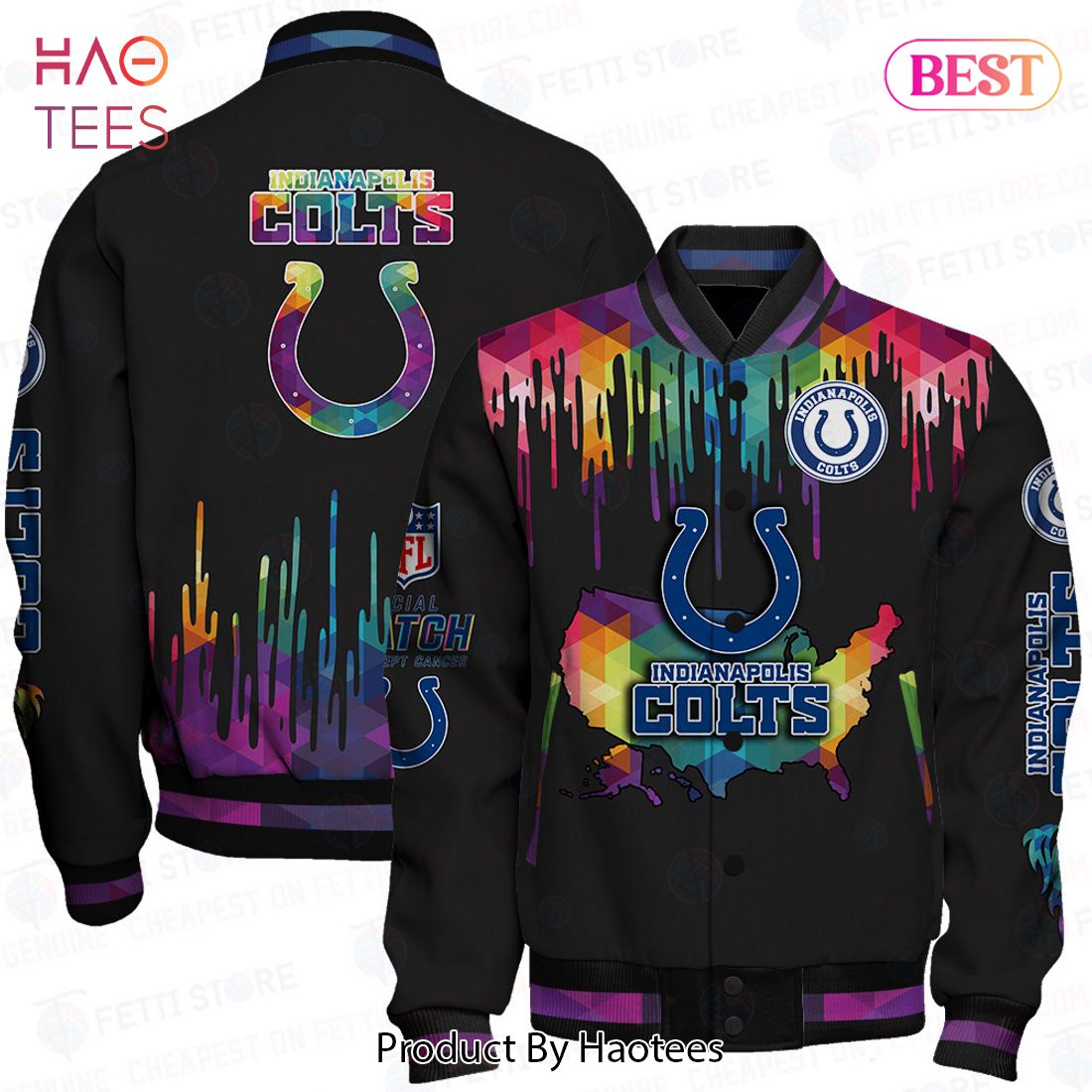 PREMIUM Indianapolis Colts National Football League AOP Varsity Jacket