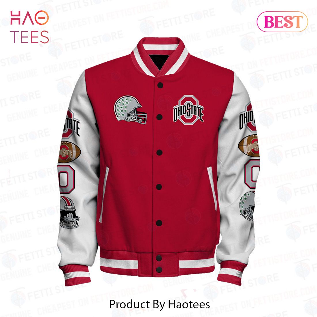 Ohio state hot sale leather jacket