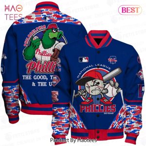 PREMIUM Philadelphia Phillies Major League Baseball AOP Varsity Jacket Playoff