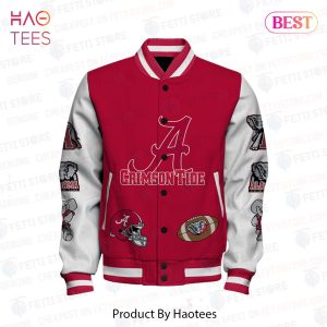 THE BEST Alabama Crimson Tide NCAA Football AOP Varsity Jacket