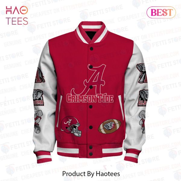 THE BEST Alabama Crimson Tide NCAA Football AOP Varsity Jacket