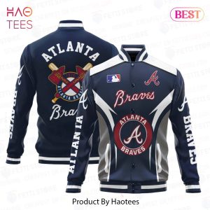 THE BEST Atlanta Braves Baseball Traditional Pattern AOP Varsity Jacket