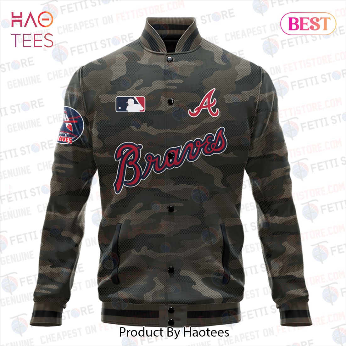 THE BEST Atlanta Braves Major League Baseball Camo AOP Varsity Jacket THE BEST Atlanta Braves Major League Baseball Camo AOP Varsity Jacket