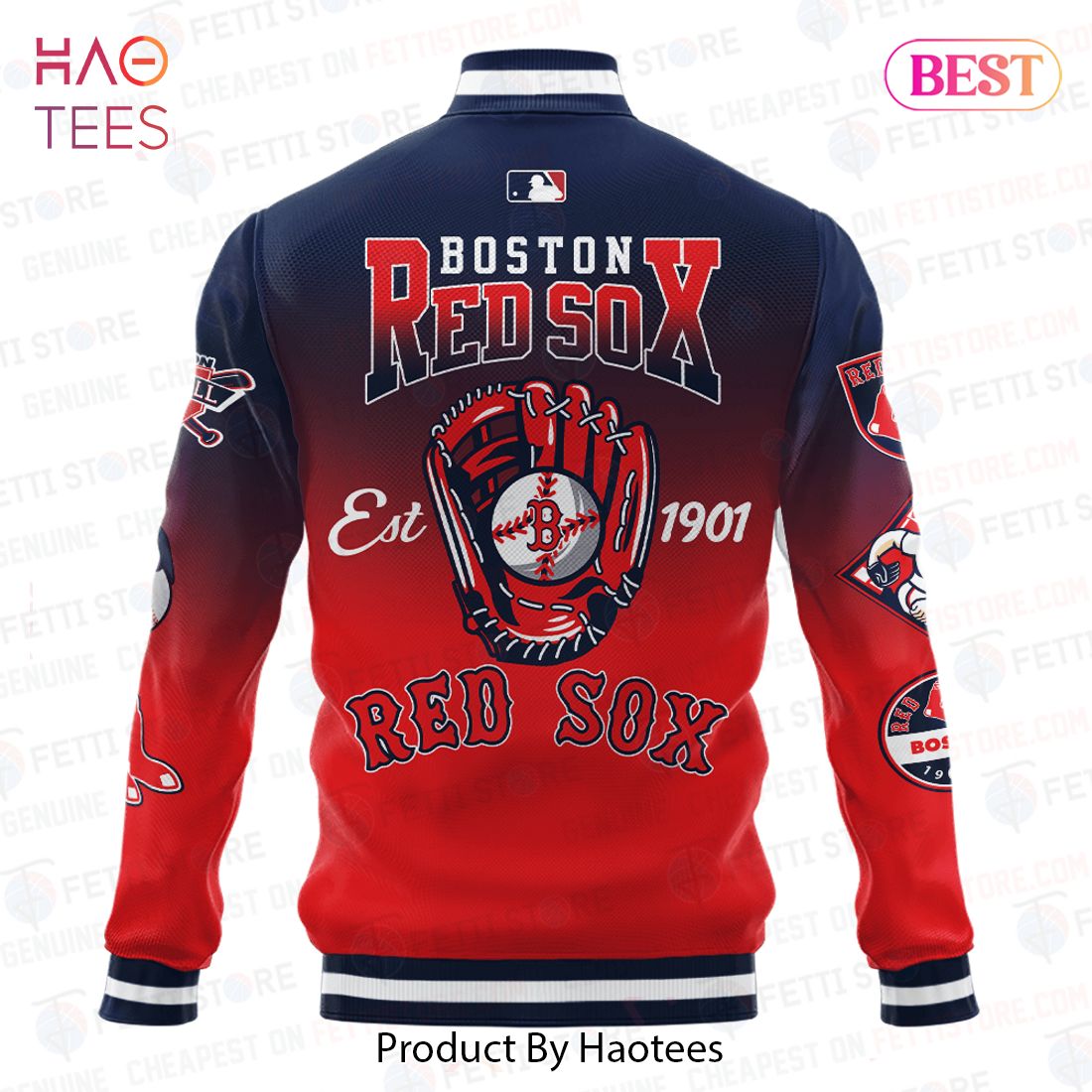 THE BEST Boston Red Sox Major League Baseball Varsity Jacket THE BEST Boston Red Sox Major League Baseball Varsity Jacket