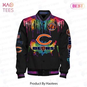 THE BEST Chicago Bears National Football League AOP Varsity Jacket