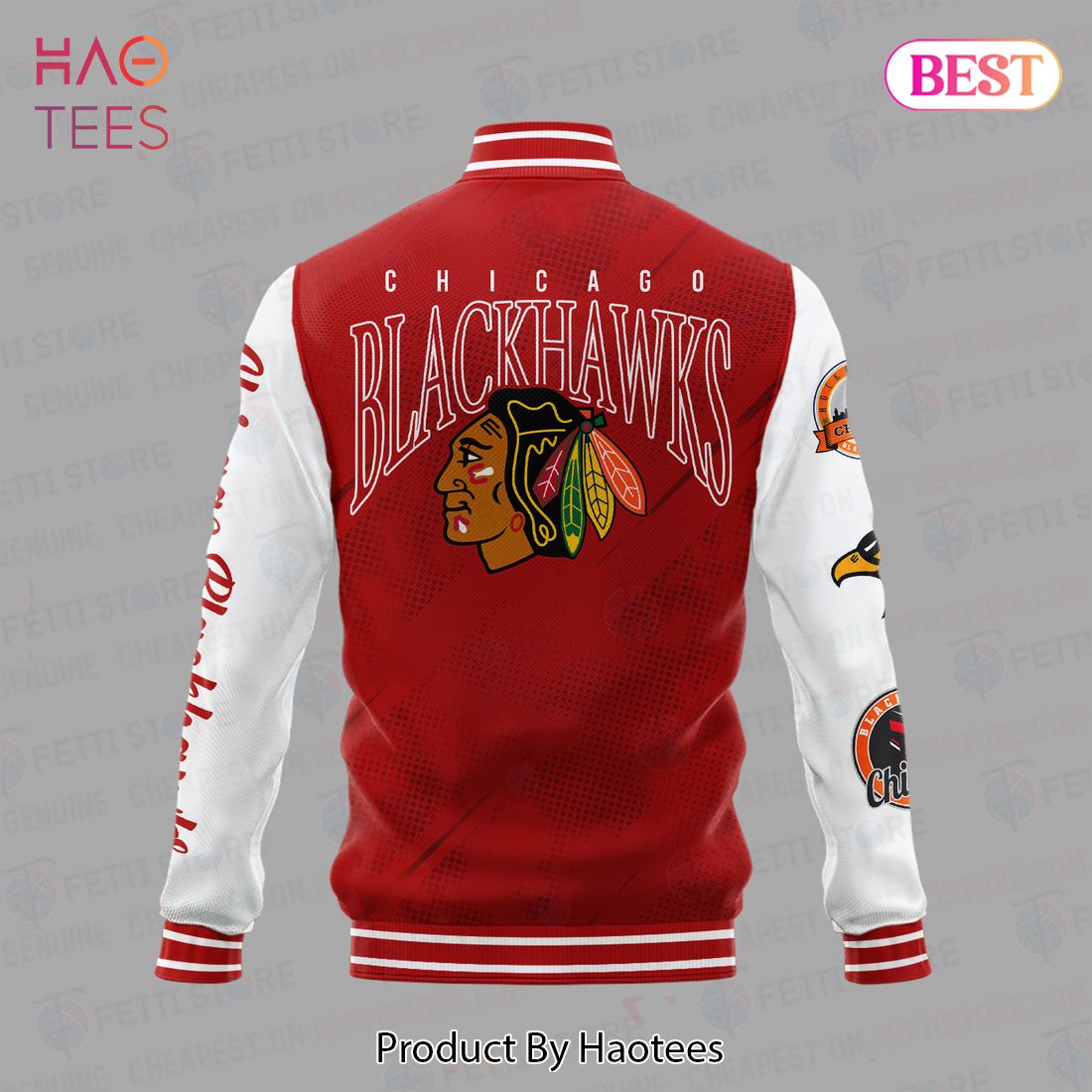 THE BEST Chicago Blackhawks National Hockey League Varsity Jacket THE BEST Chicago Blackhawks National Hockey League Varsity Jacket