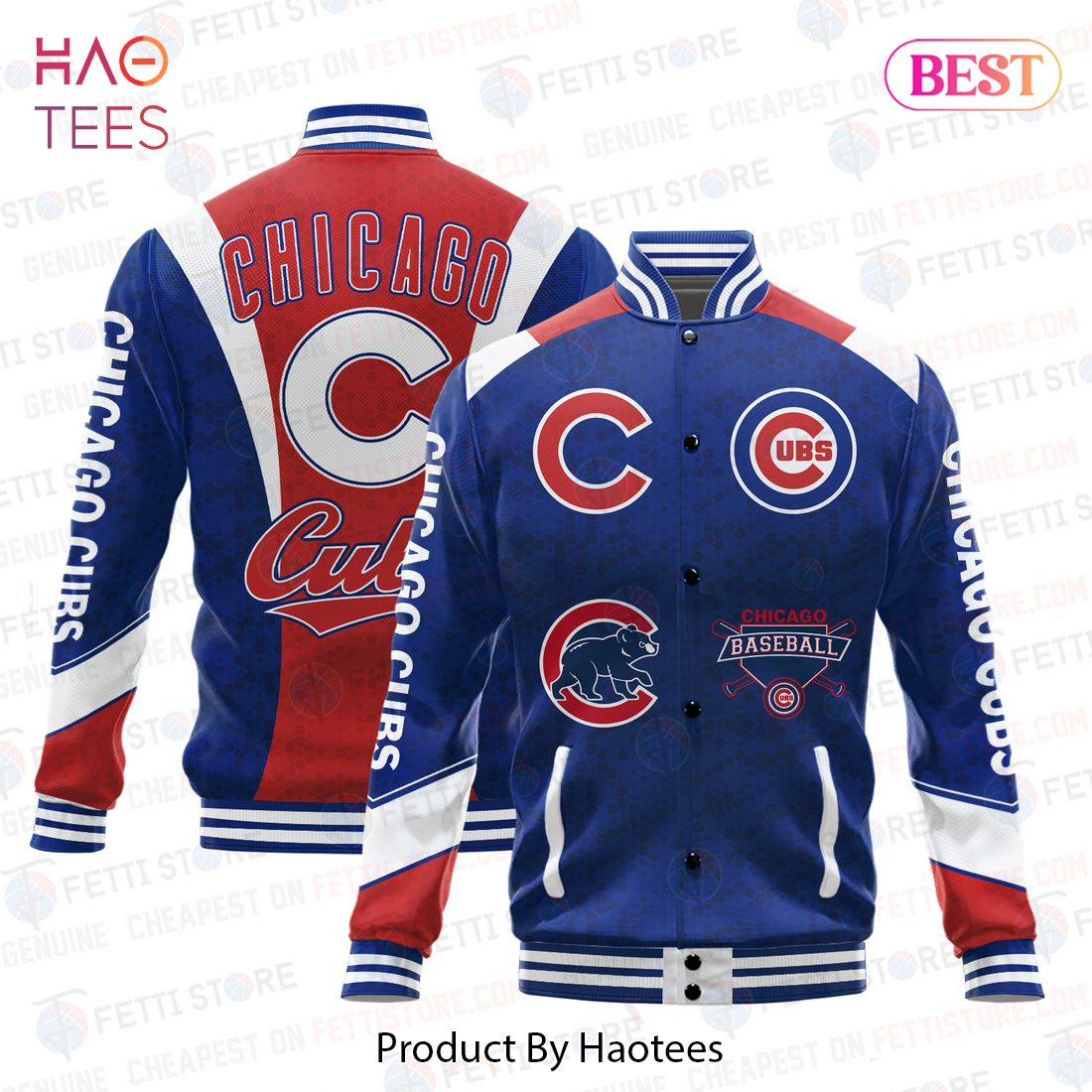 THE BEST Chicago Cubs American League Baseball Varsity Jacket THE BEST Chicago Cubs American League Baseball Varsity Jacket