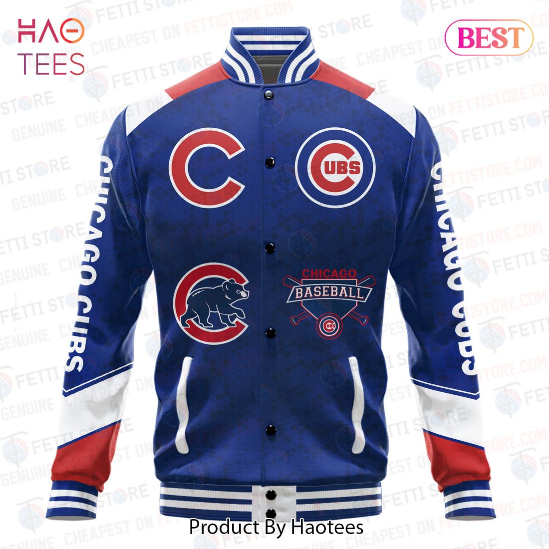 THE BEST Chicago Cubs American League Baseball Varsity Jacket THE BEST Chicago Cubs American League Baseball Varsity Jacket
