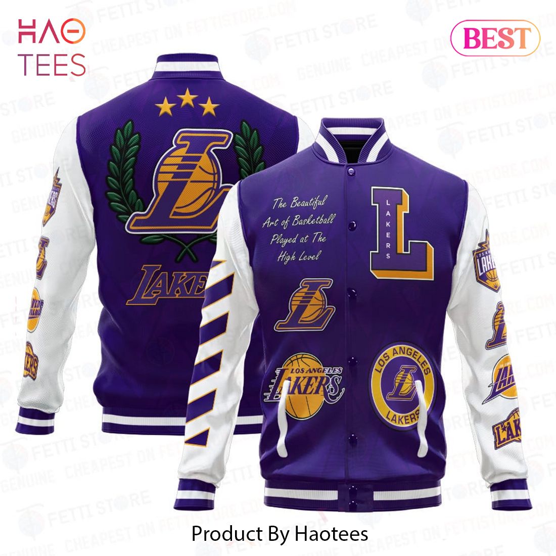 THE BEST Los Angeles Lakers National Basketball Association Varsity Jacket