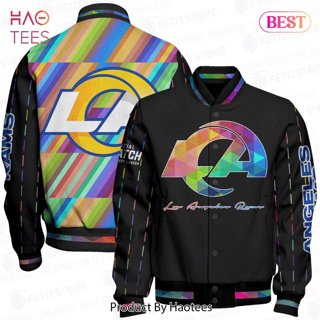 THE BEST Los Angeles Rams National Football League AOP Varsity Jacket