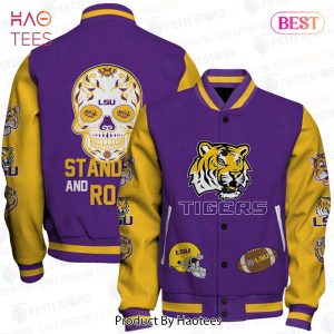 THE BEST LSU Tigers NCAA Football AOP Varsity Jacket