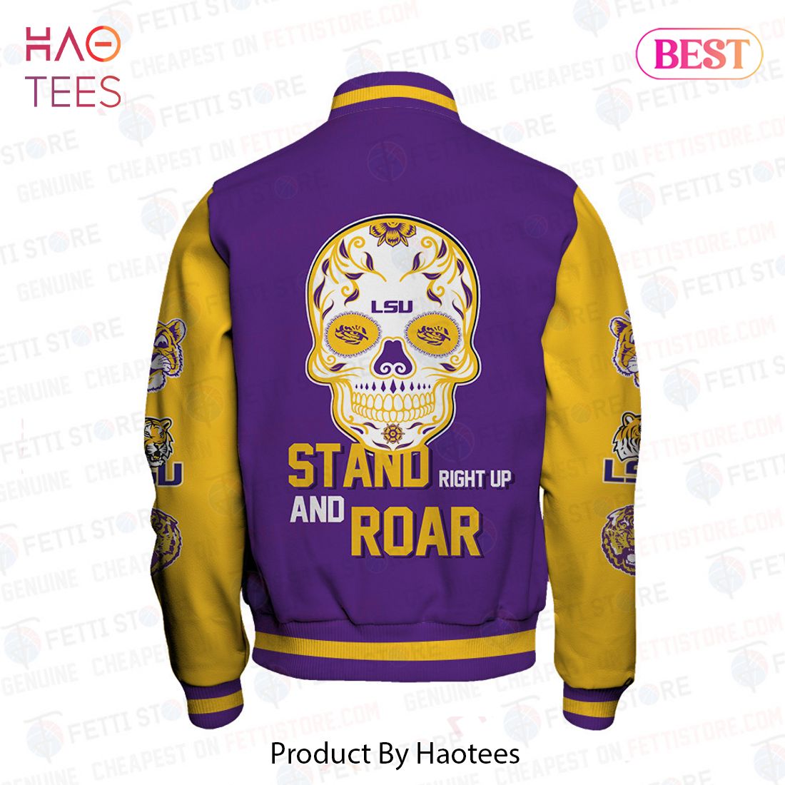 THE BEST LSU Tigers NCAA Football AOP Varsity Jacket THE BEST LSU Tigers NCAA Football AOP Varsity Jacket