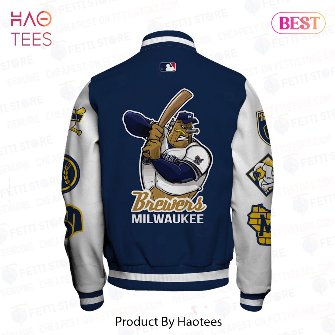 THE BEST Milwaukee Brewers MLB 2023 Varsity Jacket THE BEST Milwaukee Brewers MLB 2023 Varsity Jacket