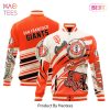 [AVAILABLE] Houston Astros Major League Baseball AL West Champs Pattern Varsity Jacket