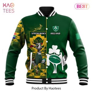 TRENDING South Africa And Ireland Rugby World Cup Varsity Jacket