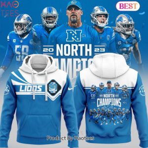 BEST Limited Edition NFC North Champions 2023 Detroit Lions Blue Hoodie