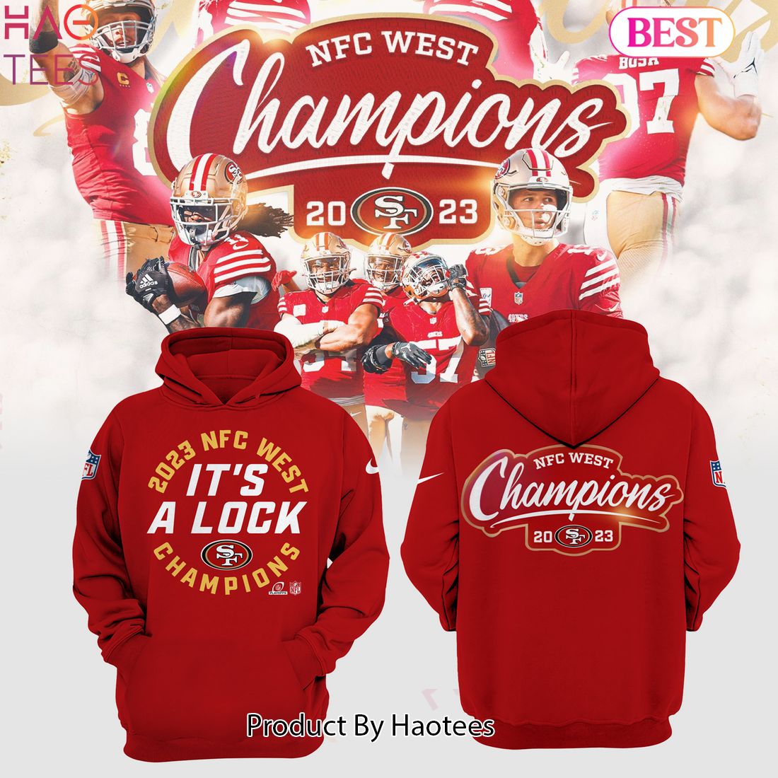 BEST San Francisco 49ers NFC West Champions 2023 Hoodie