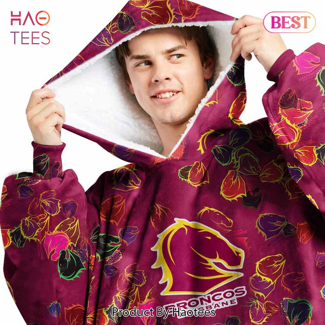 Brisbane Broncos Special Logo Design _Oodie, Flanket, Blanket Hoodie, Snuggie Brisbane Broncos Special Logo Design _Oodie, Flanket, Blanket Hoodie, Snuggie