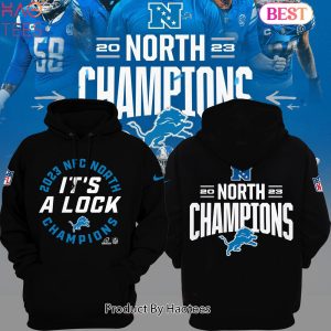 HOT Limited Edition NFC North Champions 2023 Detroit Lions Hoodie