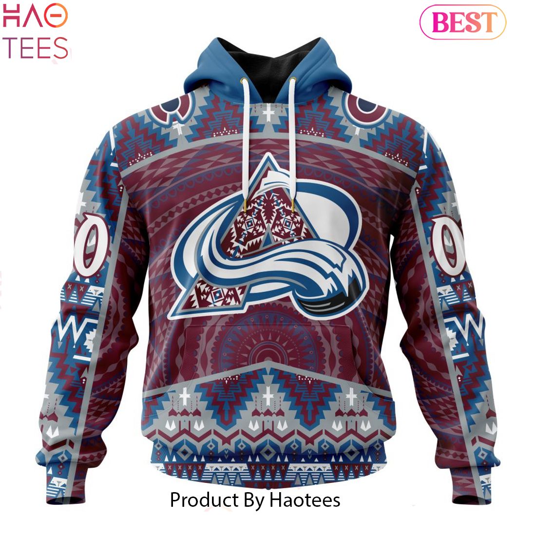 HOT NHL Colorado Avalanche Special Design With Native Pattern Hoodie
