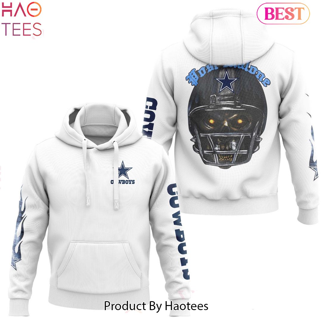HOT Post Malone x Dallas Cowboys White Hoodie Special Edition