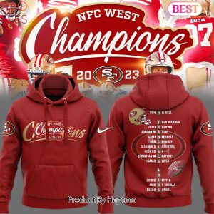 HOT San Francisco 49ers NFC West Champions 2023 Hoodie