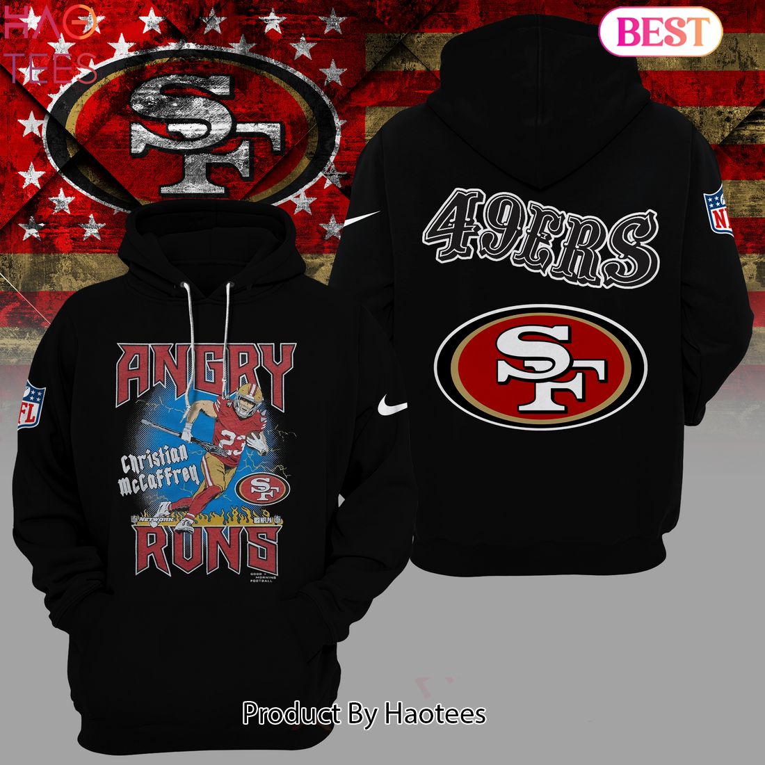 HOT TREND Angry Runs Hoodie San Francisco 49ers