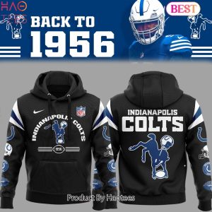 HOT TREND Indianapolis Colts NFL Throwback Black Hoodie