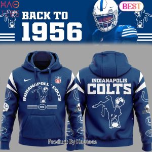 HOT TREND Indianapolis Colts NFL Throwback Blue Hoodie