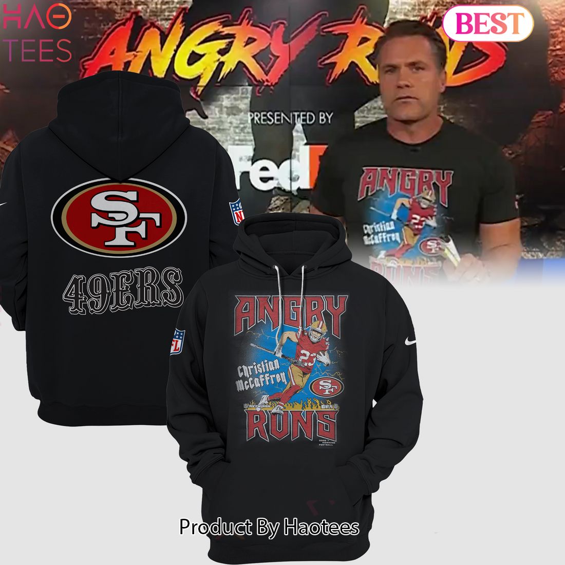 HOT TREND SF 49ers Angry Runs Hoodie 2023