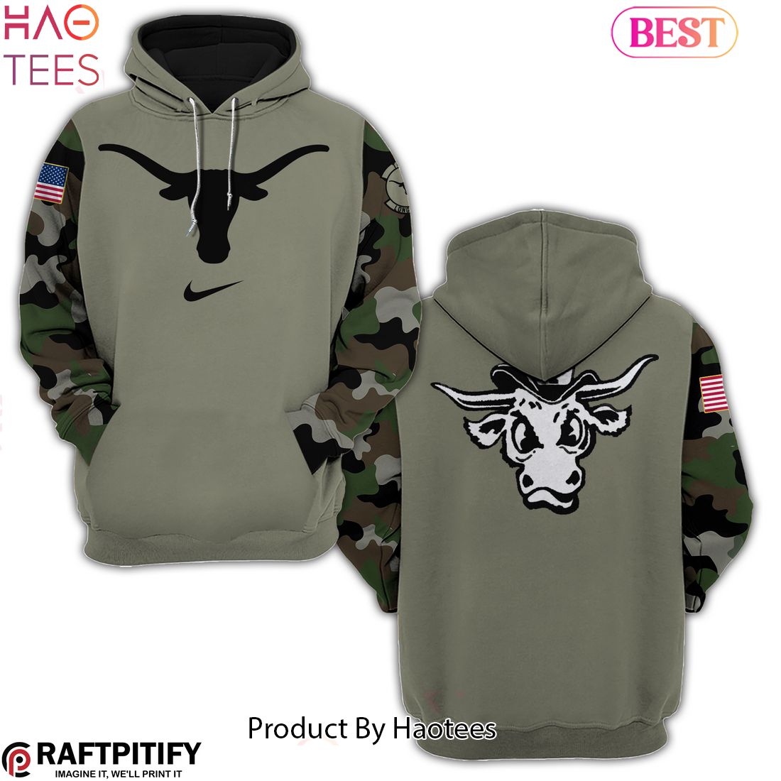 HOT TREND Texas Longhorns Veteran Hoodie Special Edition