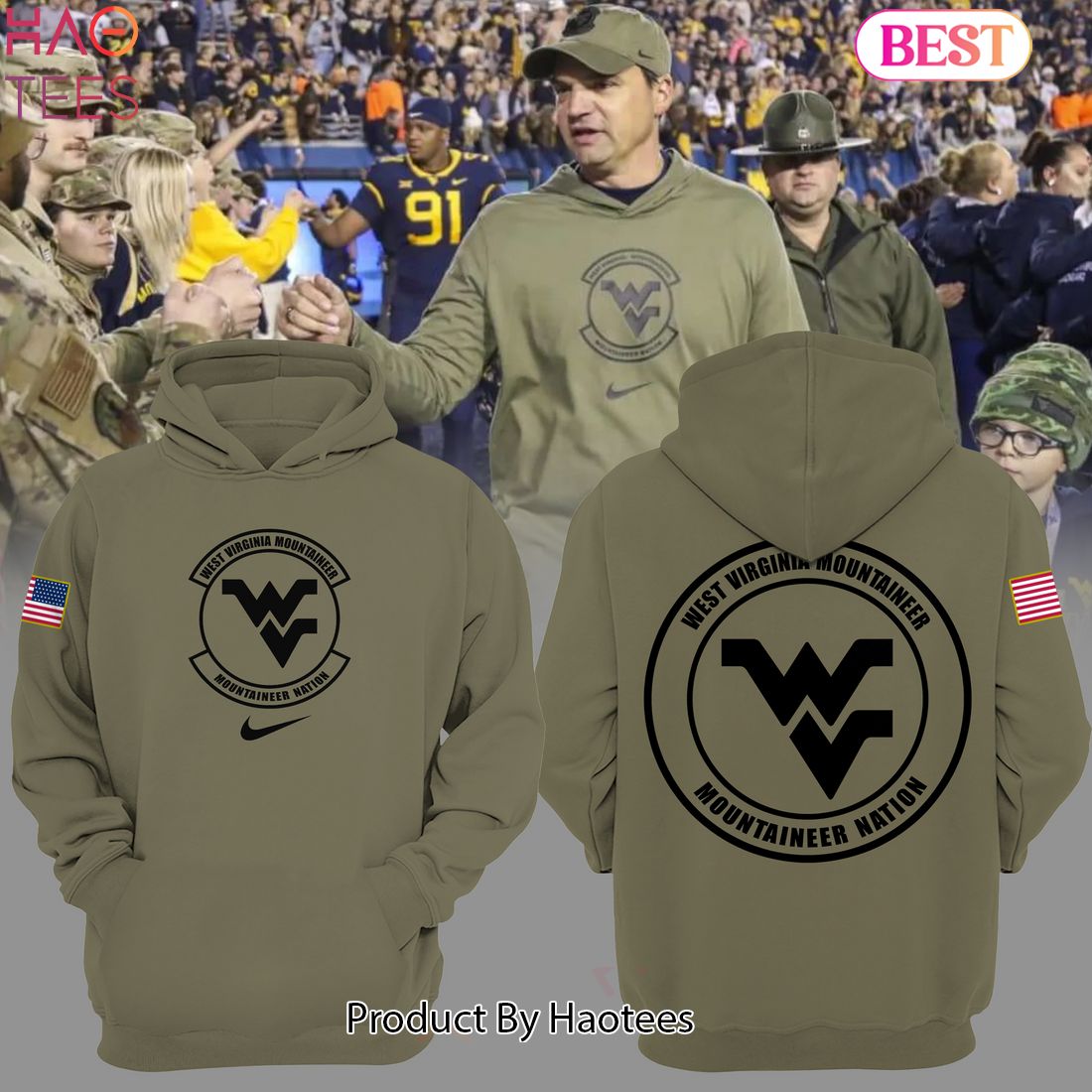 HOT TREND West Virginia Football Camo Hoodie