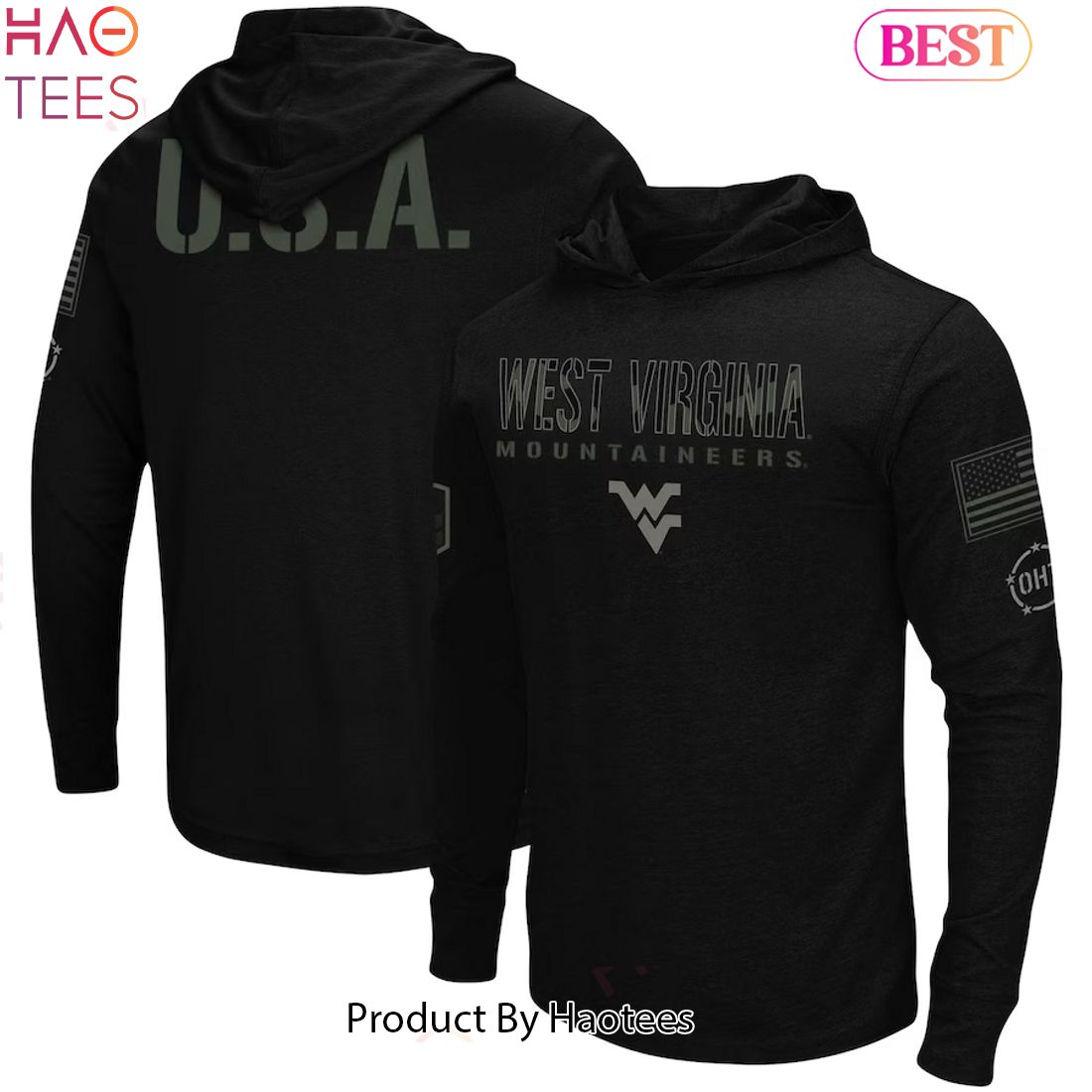 HOT TREND West Virginia Football Camo Veterans Hoodie