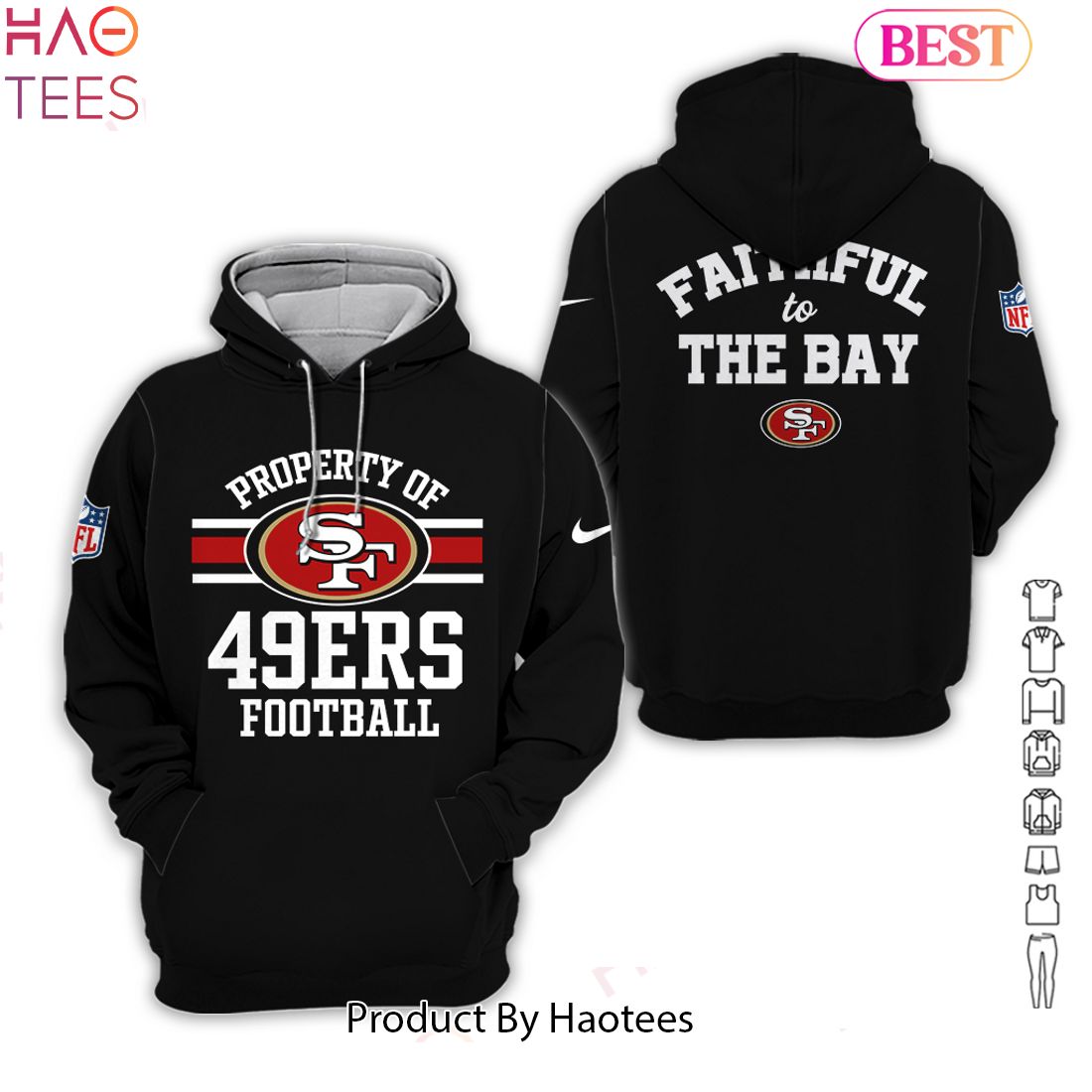 HOT TRENDING San Francisco 49ers All Over Printed Clothes Hoodie