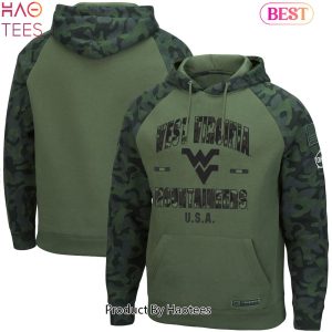 HOT West Virginia Mountaineers Football Camo Veterans Hoodie Special Edition