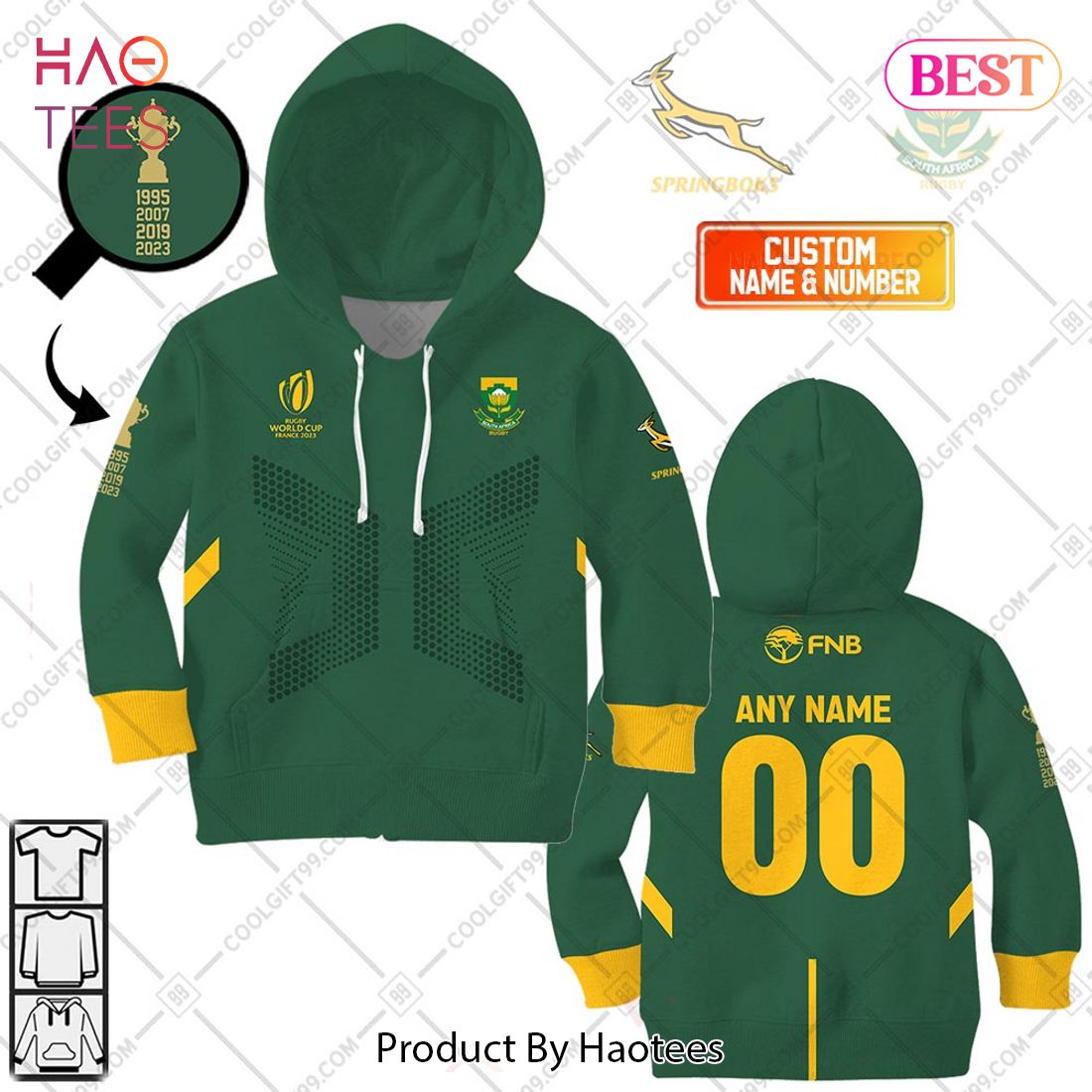 Kid Rugby World Cup 2023 Champion Springboks South Africa Rugby Home ...