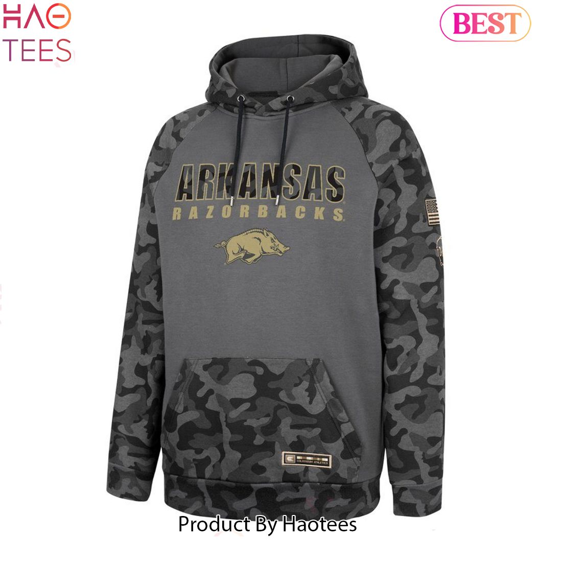 NEW Arkansas Razorback Football Camo Veterans Hoodie NEW Arkansas Razorback Football Camo Veterans Hoodie