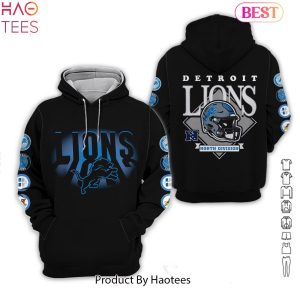 NEW Detroit Lions North Division All Over Printed Clothes Hoodie