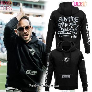 NEW Limited Justice Opportunity Equity Freedom Miami Dolphins Hoodie