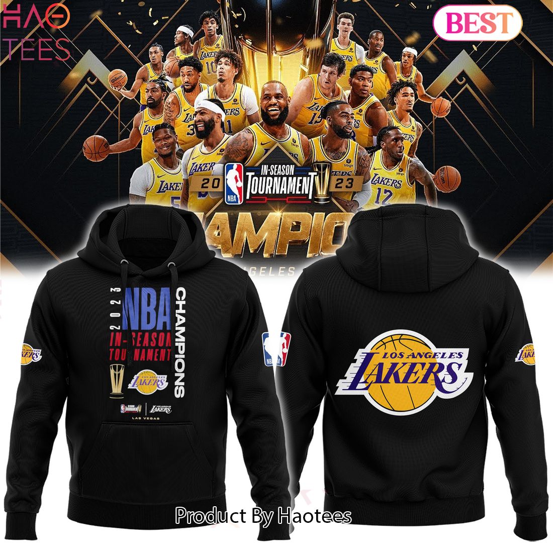 NEW Los Angeles Lakers In-Season Tournament 2023 Champs Hoodie Limited Edition