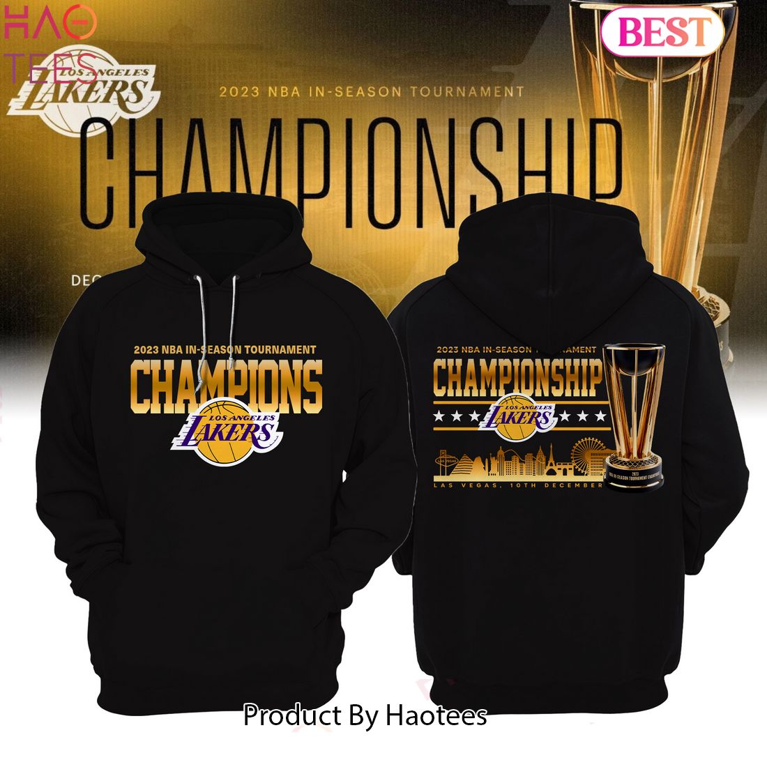 NEW NBA In-Season Tournament Los Angeles Lakers Hoodie Limited Edition