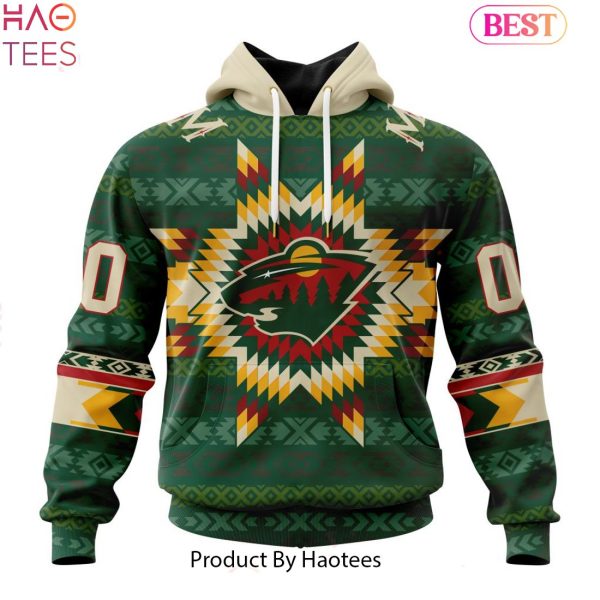 NEW NHL Minnesota Wild Special Design With Native Pattern Hoodie
